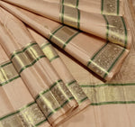 Load image into Gallery viewer, Classic Tender Peach 2gm Zari Elegance Kanchipuram Handloom Silk Saree SS28427
