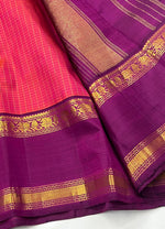 Load image into Gallery viewer, Classic Crayola Red &amp; Vadamalli 2gm Zari Elegance Kanchipuram Handloom Silk Saree SS28421
