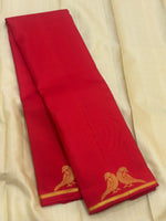 Load image into Gallery viewer, Classic Chilly Red 1gm Zari Bridal Elegance Kanchipuram Handloom Silk Saree SS28619

