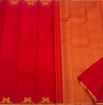 Load image into Gallery viewer, Classic Chilly Red 1gm Zari Bridal Elegance Kanchipuram Handloom Silk Saree SS28619
