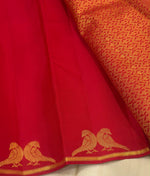 Load image into Gallery viewer, Classic Chilly Red 1gm Zari Bridal Elegance Kanchipuram Handloom Silk Saree SS28619
