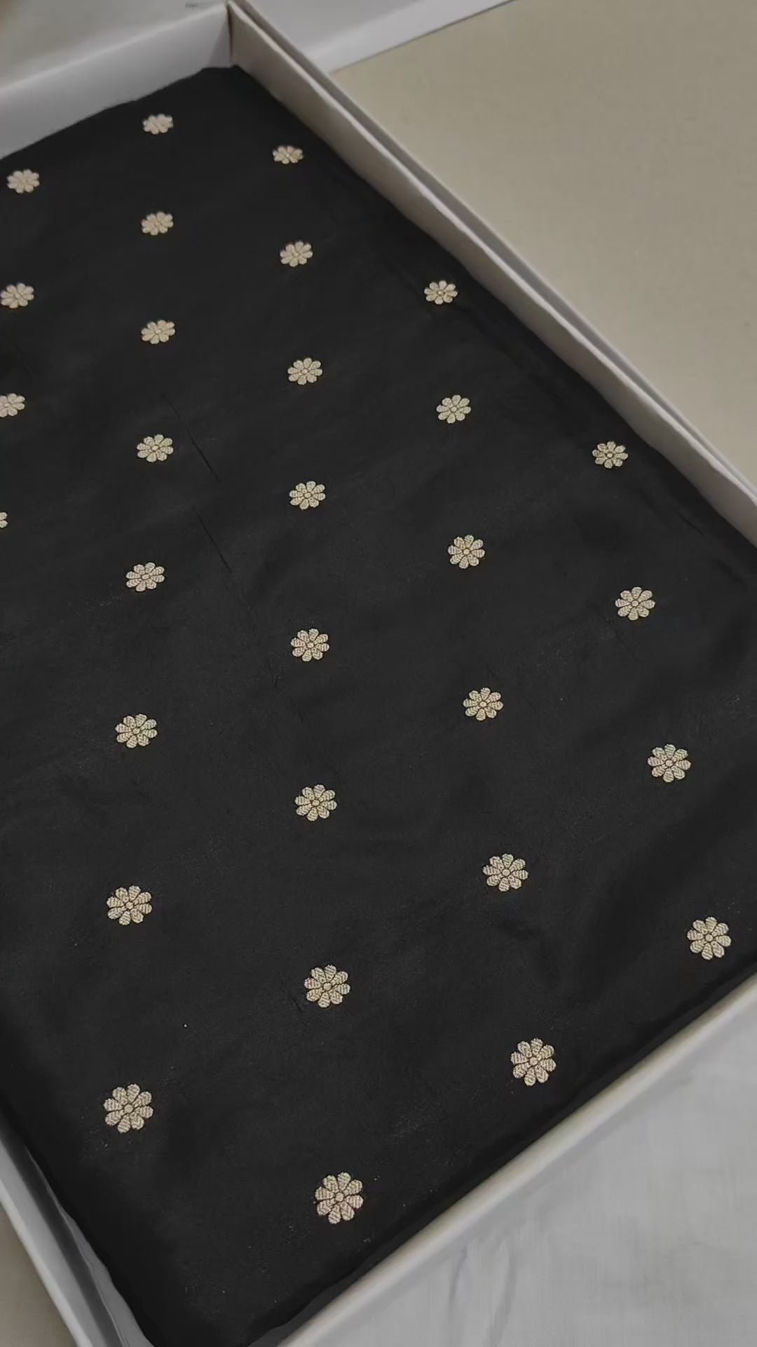 Charcoal Black Bridal Elegance Banarasi Handloom Katan Silk Saree SS20509