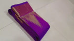 Load and play video in Gallery viewer, Classic Purple Fancy Silk Temple Border Kanchipuram Handloom Silk Saree SS25642
