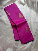 Load image into Gallery viewer, Classic Fuchsia Pink &amp; Navy Blue Kanchipuram Handloom Silk Saree SS26186
