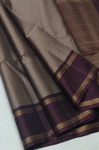 Classic Cocoa Elegance Handloom Soft Silk Saree SS26098