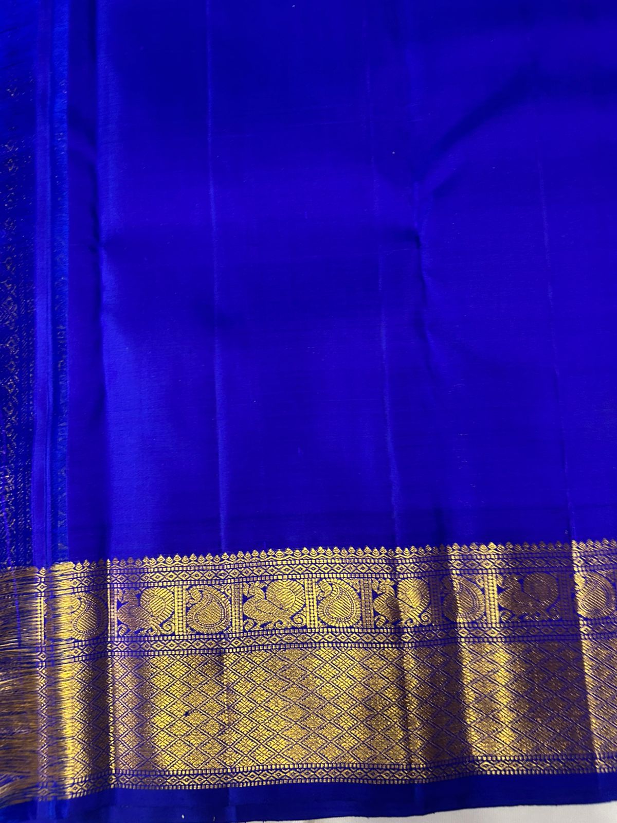 Classic Robin Blue Kanchipuram Handloom Silk Saree SS26146