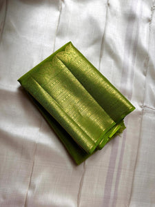 Classic Lime Green Bridal Elegance Kanchipuram Handloom Silk Saree SS26169