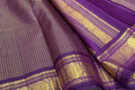 Load image into Gallery viewer, Classic Vadamalli 2gm Zari Vintage Checks Kanchipuram Handloom Silk Saree SS26160
