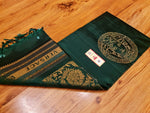 Load image into Gallery viewer, Pine Green Versace Elegance Kanchipuram Handloom Silk Saree SS8205
