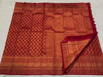 Load image into Gallery viewer, Antique Brick Red Kanchipuram Bridal Kalyana Pattu Handwoven Silk Saree SS2300
