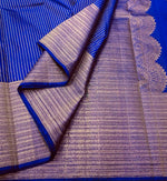 Load image into Gallery viewer, Royal Blue Elegance Kanchipuram Silk Saree SS5987
