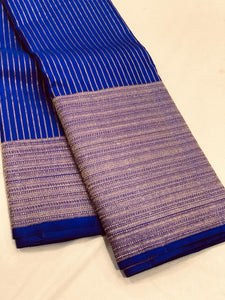 Royal Blue Elegance Kanchipuram Silk Saree SS5987