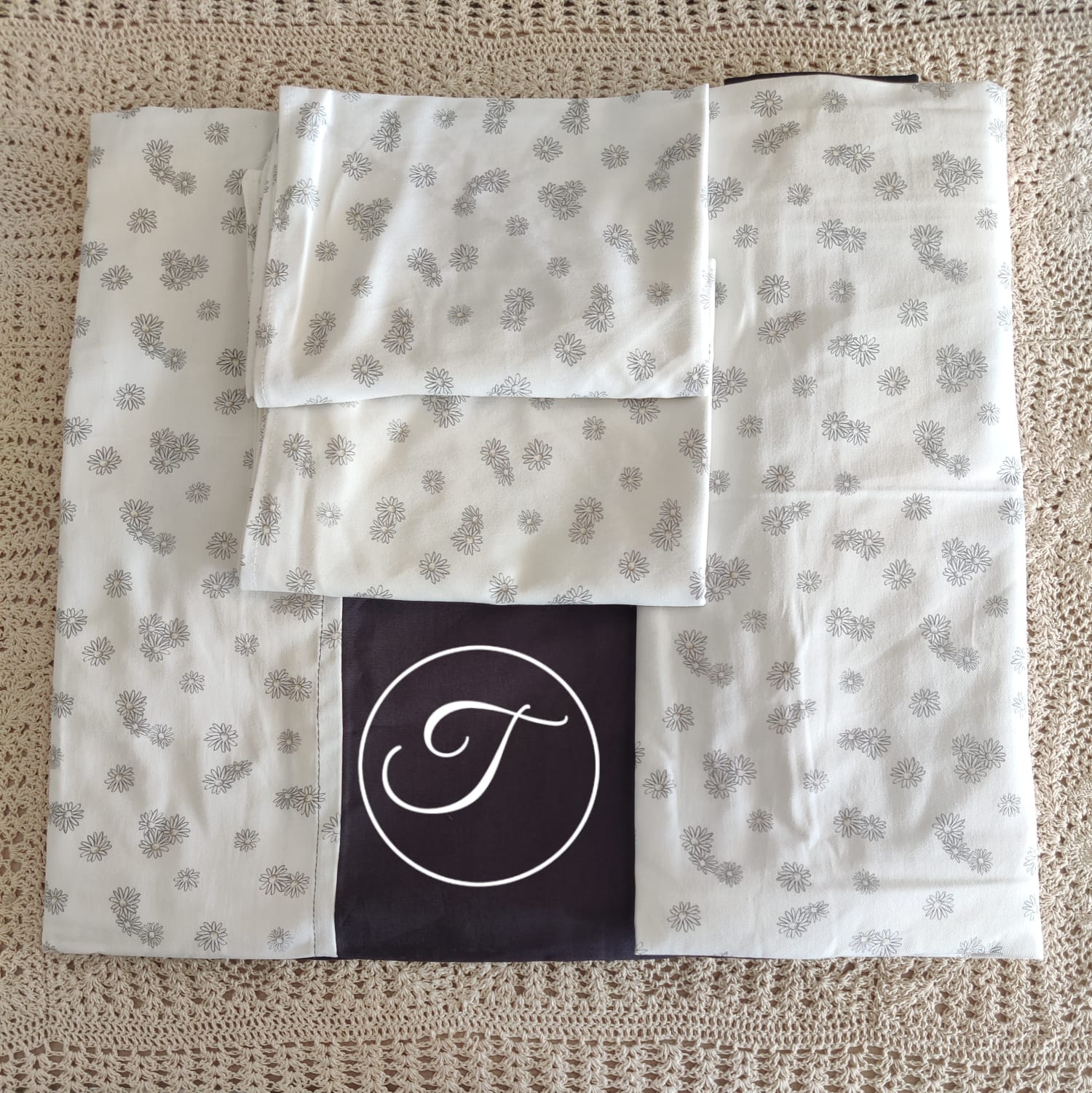 Multi Colour Montage Elegance Single Bedsheets (60×90") Cotton Bliss CHP001